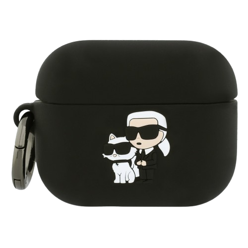 KARL LAGERFELD FUNDA SILICONA K&C NFT 3D AIRPODS PRO 3 NEGRO