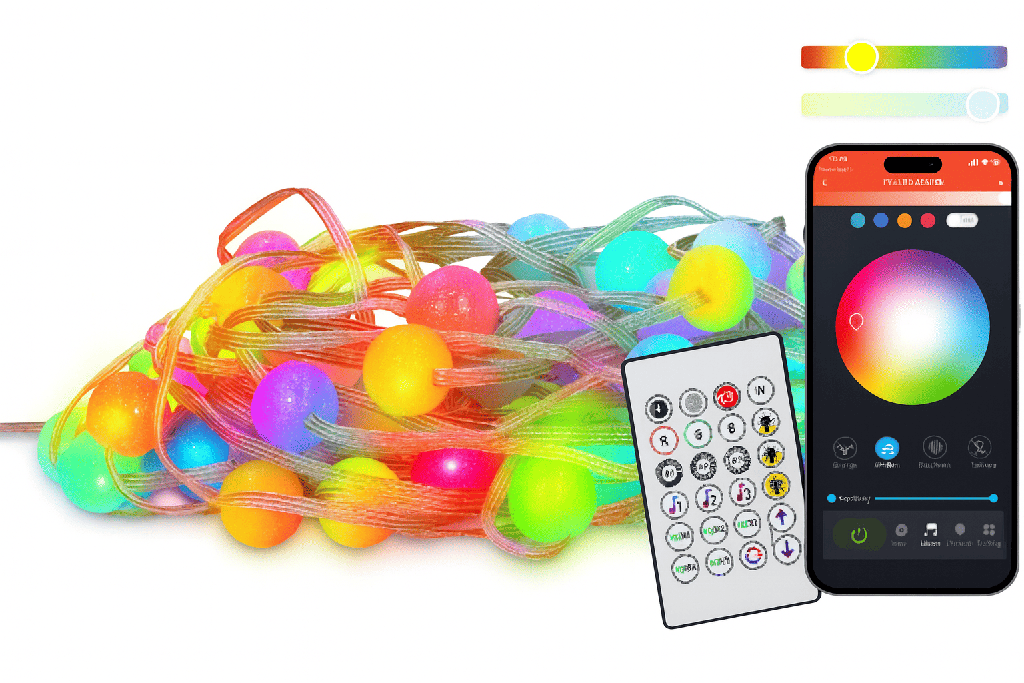 [BXLEDST10MBU] KSIX TIRAS LED BURBUJAS RGB 10M / CON MANDO