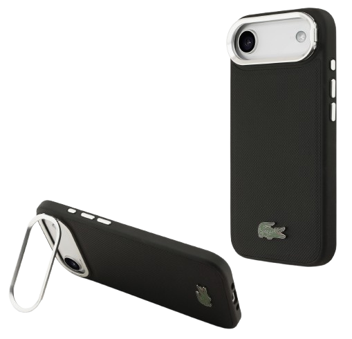 [LCHMP17MPCSLAK] LACOSTE CARCASA MAGSAFE SOPORTE CAMARA IPHONE AIR NEGRO