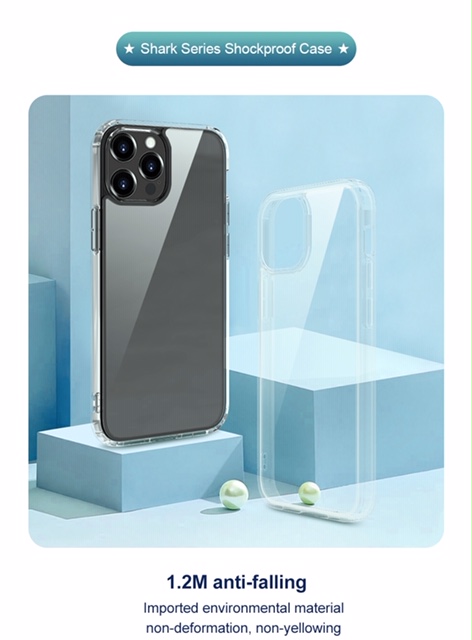 DEVIA CARCASA SHARK IPHONE 13 PRO TRANSPARENTE