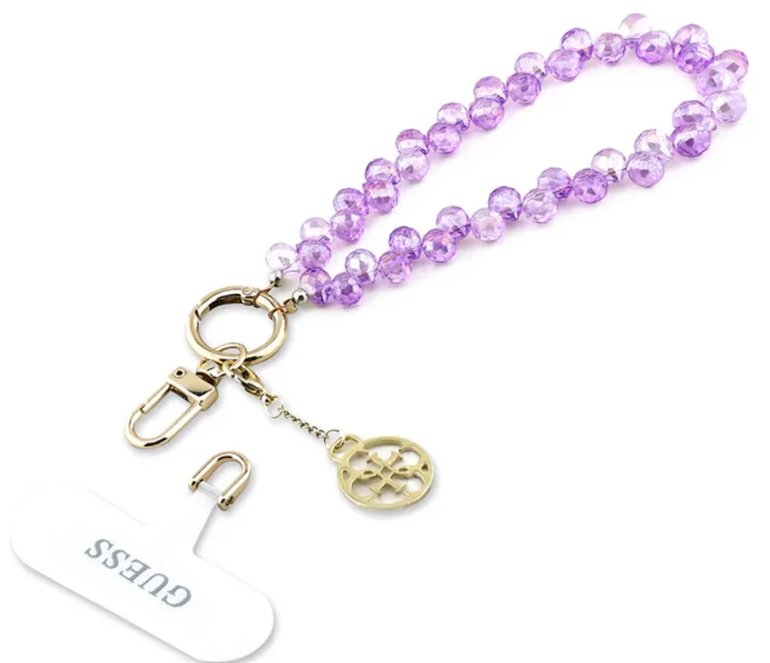 GUESS CORDON DE MANO CHARM CRYSTAL MORADO