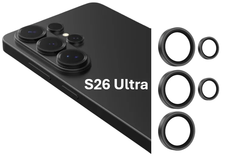 DEVIA PROTECTOR CAMARA SAMSUNG S26 ULTRA NEGRO