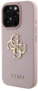 GUESS CARCASA GRAINED 4G IPHONE 15 PRO ROSA