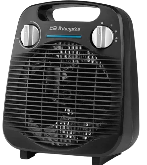 [18013] ORBEGOZO CALEFACTOR REGULABLE (CALOR/FRÍO) 2000W NEGRO