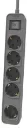 PHILIPS REGLETA 5 TOMAS CON INTERRUPTOR 1,5m GRIS