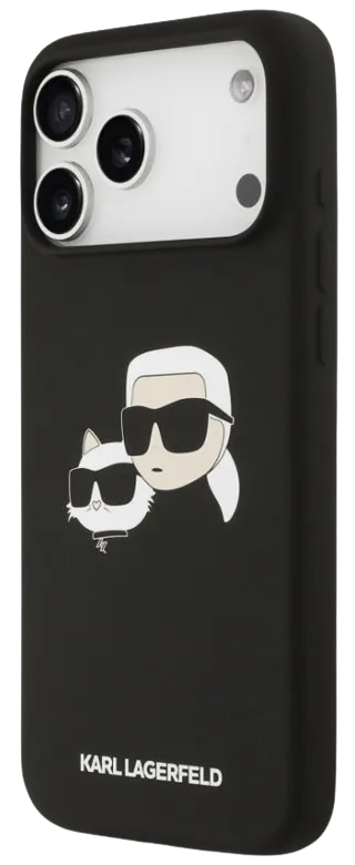 KARL LAGERFELD CARCASA MAGSAFE K&C HEADS IPHONE 17 PRO MAX NEGRO