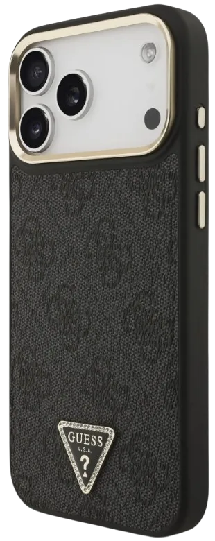 GUESS CARCASA MAGSAFE 4G TRIANGLE IPHONE 17 PRO MAX GRIS