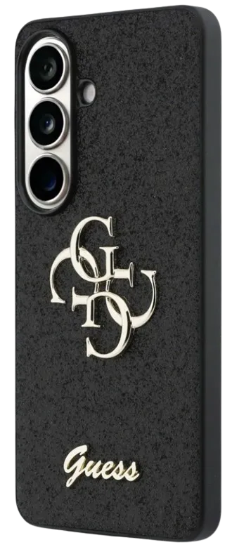 GUESS CARCASA 4G GLITTER SAMSUNG S26 NEGRO