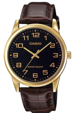 [LTPV001GL9B] CASIO RELOJ LTP-V001GL-9B ESFERA DORADA / CORREA CUERO MARRON