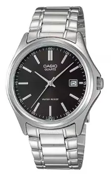 [MTP1183PA1A] CASIO RELOJ MTP-1183PA-1A ESFERA NEGRA / ACERO