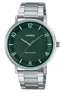 [MTPVT03D3B] CASIO RELOJ MTP-VT03D-3B ESFERA VERDE / PLATEADO