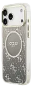 GUESS CARCASA MAGSAFE 4G GLITTER IPHONE 17 PRO GRIS