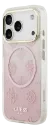 GUESS CARCASA MAGSAFE 4G GLITTER IPHONE 17 PRO ROSA