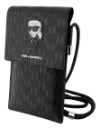 KARL LAGERFELD BANDOLERA MONOGRAM IKONIK NEGRO