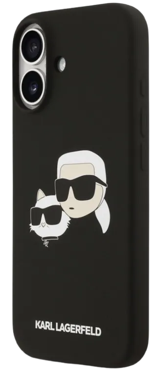 KARL LAGERFELD CARCASA MAGSAFE SILICONE K&C HEADS IPHONE 17 NEGRO