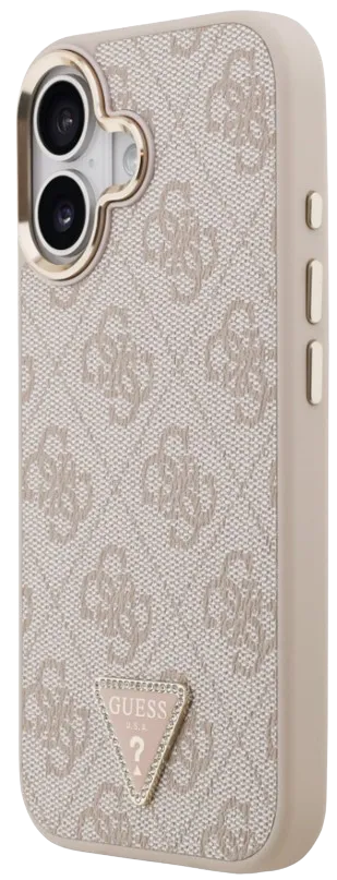 [GUHMP17SP4GTDGMP] GUESS CARCASA MAGSAFE 4G TRIANGLE STRASS IPHONE 17 ROSA