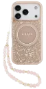 GUESS CARCASA MAGSAFE FLOWERS / CORREA MANO IPHONE 17 PRO ROSA