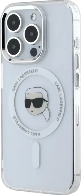 [KLHMP15XHLSKIH] KARL LAGERFELD CARCASA MAGSAFE IML KARL HEAD IPHONE 15 PRO MAX