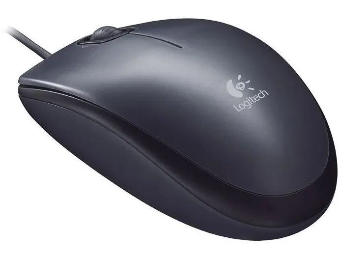 [910001793] LOGITECH RATON CON CABLE M90 GRIS