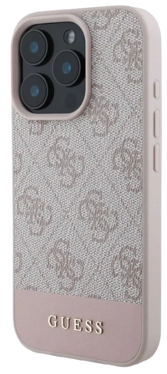 [GUHCP16XG4GLPI] GUESS CARCASA 4G STRIPE IPHONE 16 PRO MAX ROSA