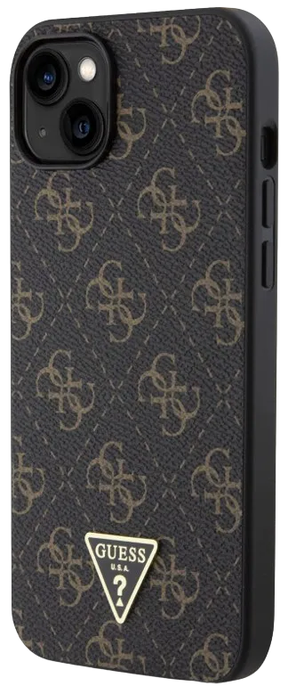 [GUHCP15MPG4GPK] GUESS CARCASA TRIANGLE 4G IPHONE 15 PLUS NEGRO