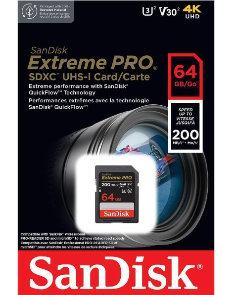 SANDISK EXTREME PRO SDXC 64GB