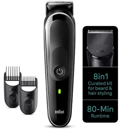 [MGK3440] BRAUN RECORTADORA MGK3440 CON BATERIA 8 ACCESORIOS