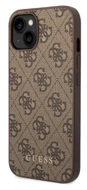 GUESS CARCASA 4G IPHONE 15 PLUS MARRON