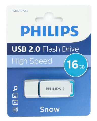 PHILIPS PENDRIVE 16GB SNOW OCEAN BLUE