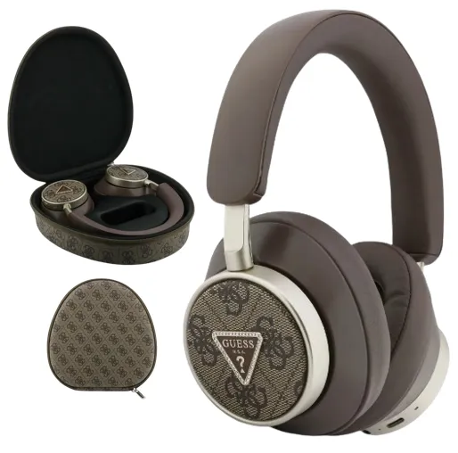 [GUBHC15P4MRCTW] GUESS AURICULAR BLUETOOTH ENC CON ESTUCHE MARRÓN