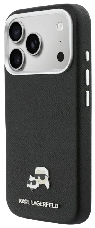 KARL LAGERFELD CARCASA MAGSAFE K&C PIN IPHONE 17 PRO NEGRO