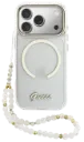 GUESS CARCASA MAGSAFE IML GLITTER SCRIPT/ CORREA MANO IPHONE 17 PRO MAX DORADO