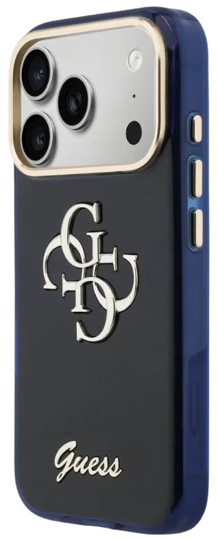 GUESS CARCASA IML SCRIPT 4G IPHONE 17 PRO MAX AZUL