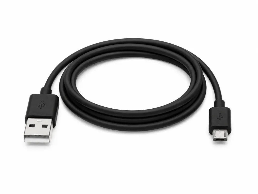 CABLE USB A - MICRO USB 30cm NEGRO (SIN CAJA)