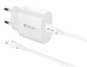 DEVIA CARGADOR ROCKET PD 20W + CABLE C-LIGHTNING BLANCO