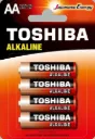 TOSHIBA PACK 4 PILAS AA LR6/ 1.5V/ ALCALINAS