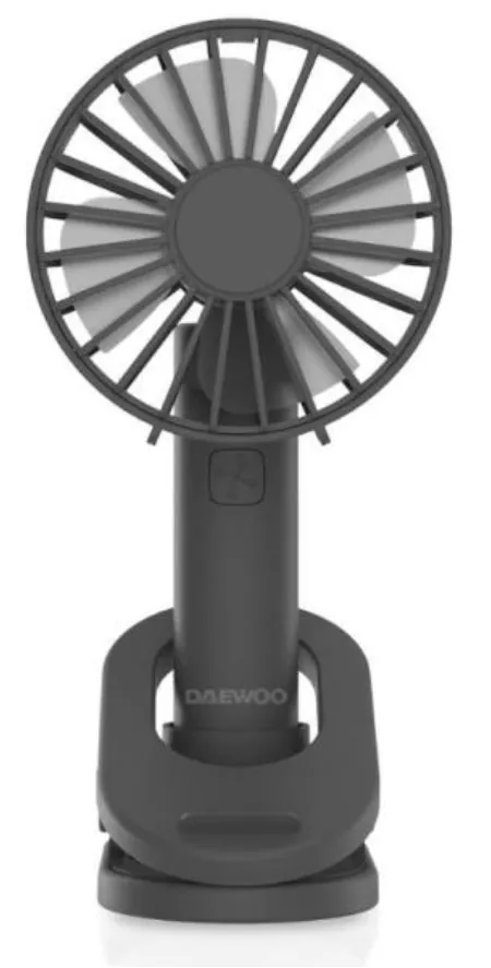 DAEWOO VENTILADOR MANO / RECARGABLE / 5W NEGRO