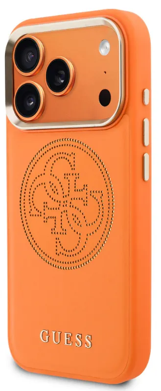 GUESS CARCASA MAGSAFE 4G PERFORATED IPHONE 17 PRO MAX NARANJA