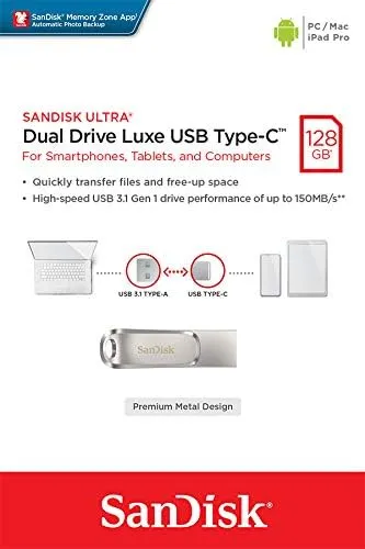 [SDDDC4128GD46] SANDISK PENDRIVE DUAL DRIVE LUXE TYPE C - USB 128GB
