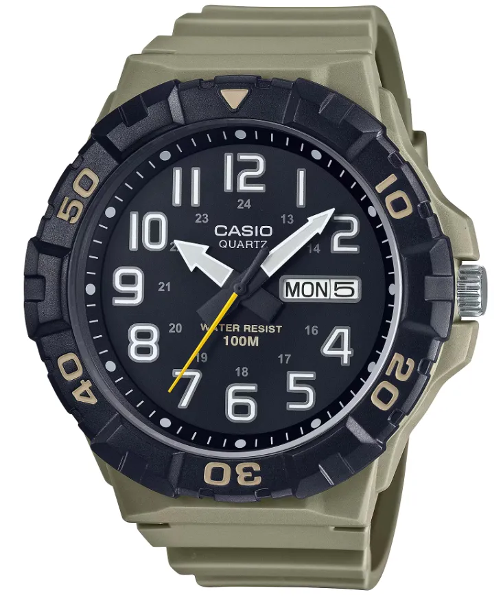 CASIO RELOJ MRW-210H-5A BEIGE/NEGRO
