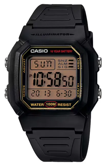 [W800HG9A] CASIO RELOJ W-800HG-9A ILLUMINATOR NEGRO