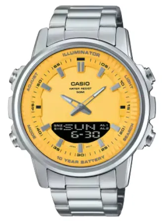 CASIO RELOJ AMW-880D-9A AMARILLO