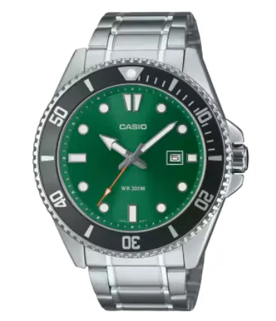 [MDV107D3A2] CASIO RELOJ MDV-107D-3A2 VERDE/NEGRO