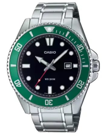 [MDV107D3A] CASIO RELOJ MDV-107D-3A VERDE/NEGRO