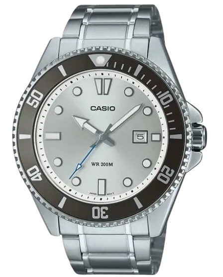 CASIO RELOJ MDV-107D-7A PLATEADO
