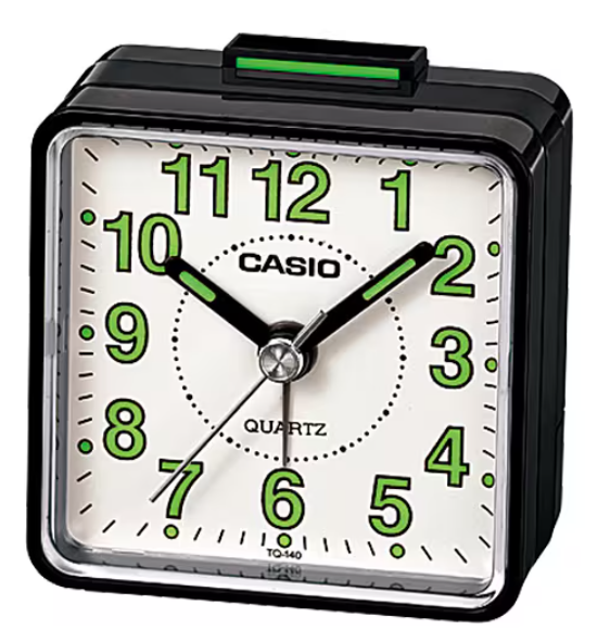 [TQ1401B] CASIO DESPERTADOR TQ-140-1B BLANCO / NEGRO