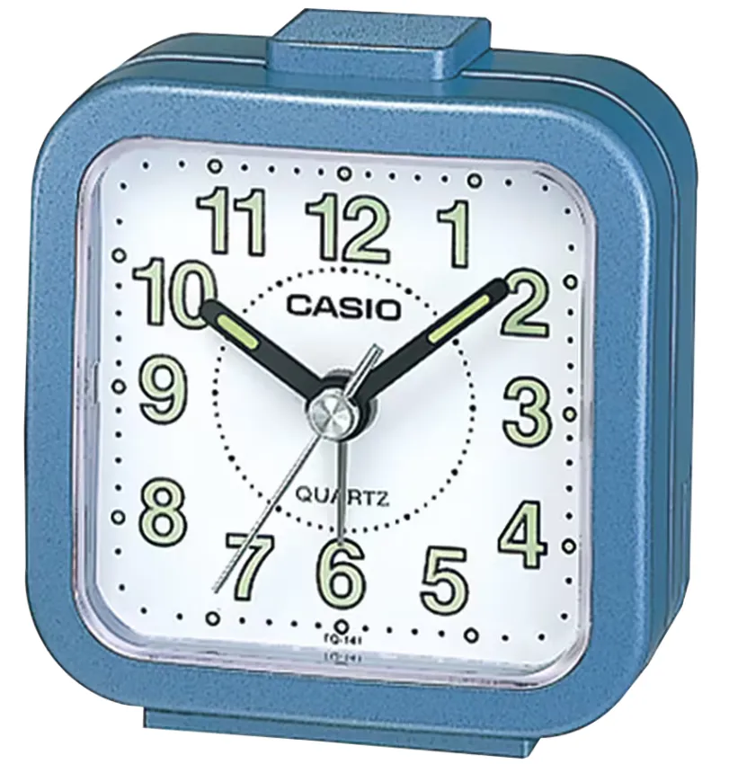 [TQ1412D] CASIO DESPERTADOR TQ-141-2D AZUL/BLANCO