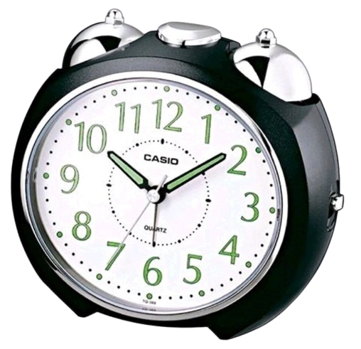 [TQ3691DF] CASIO DESPERTADOR TQ-369-1D BLANCO / NEGRO