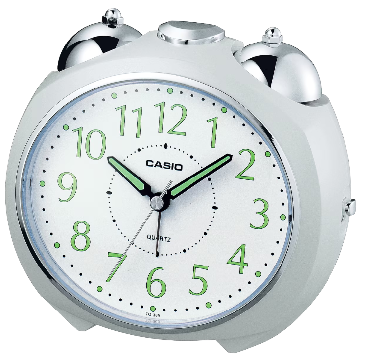 [TQ3697DF] CASIO DESPERTADOR TQ-369-7D BLANCO