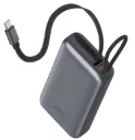 KSIX BATERIA AUXILIAR 10000mAh PD 35W / DISPLAY + CABLE RETRÁCTIL USBc
